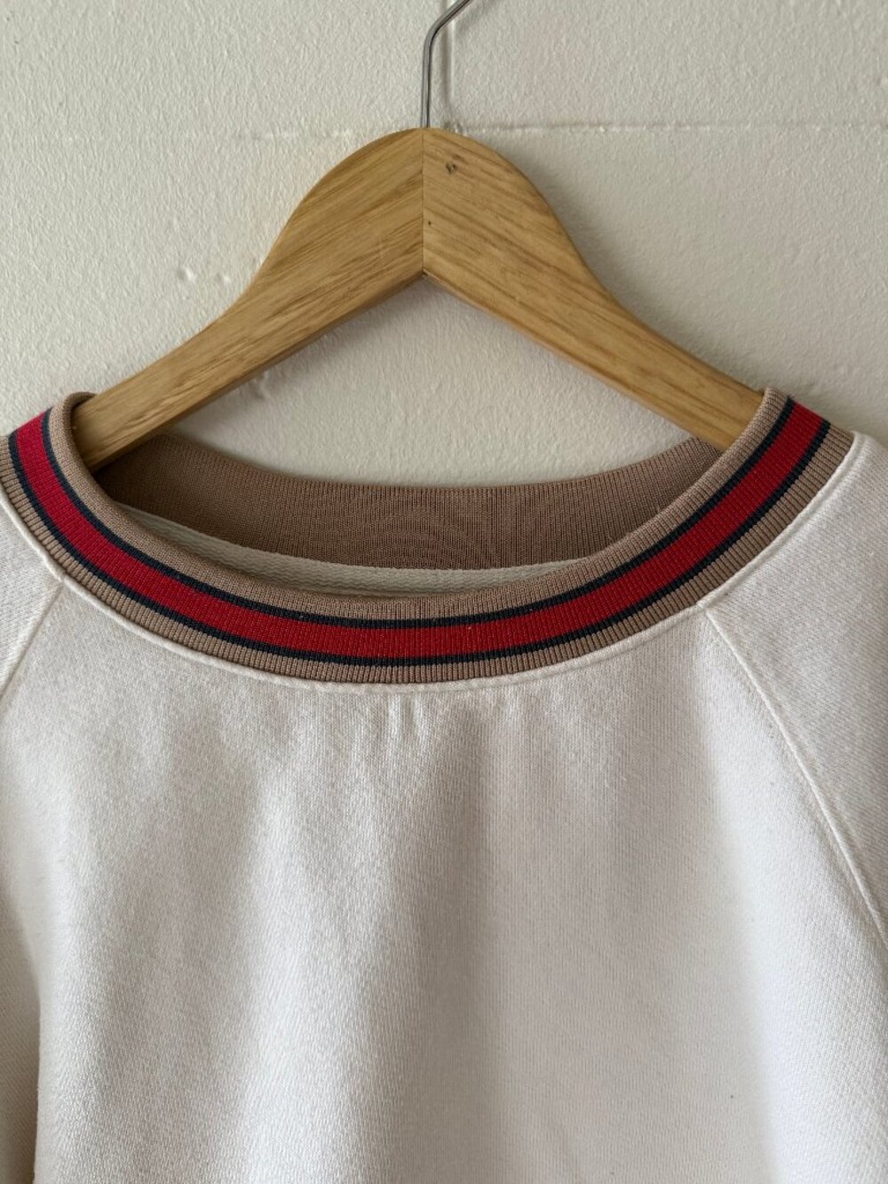 Little Moon Aritzia | Retro Stripe White Casual Sweatshirt | Medium - Picture 2 of 9